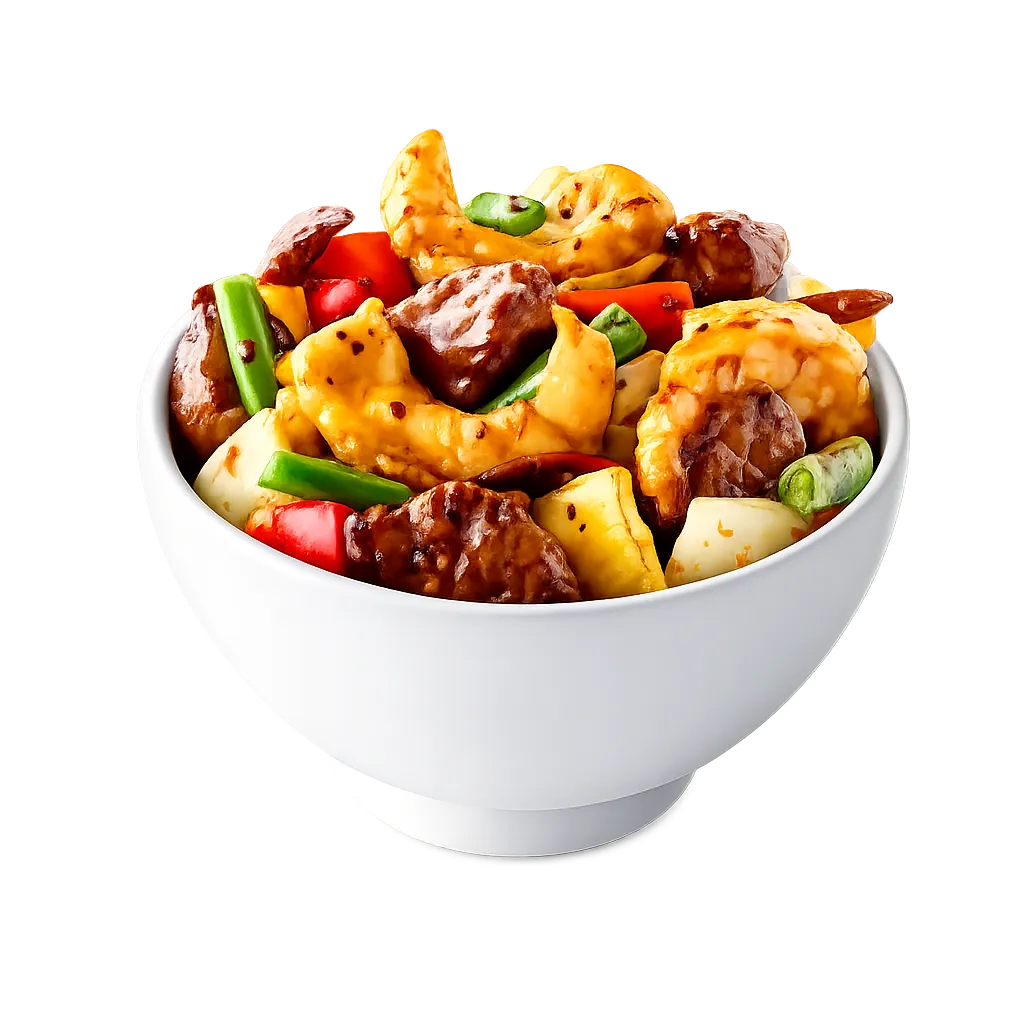Panda Express Firecracker Steak & Shrimp Bowl