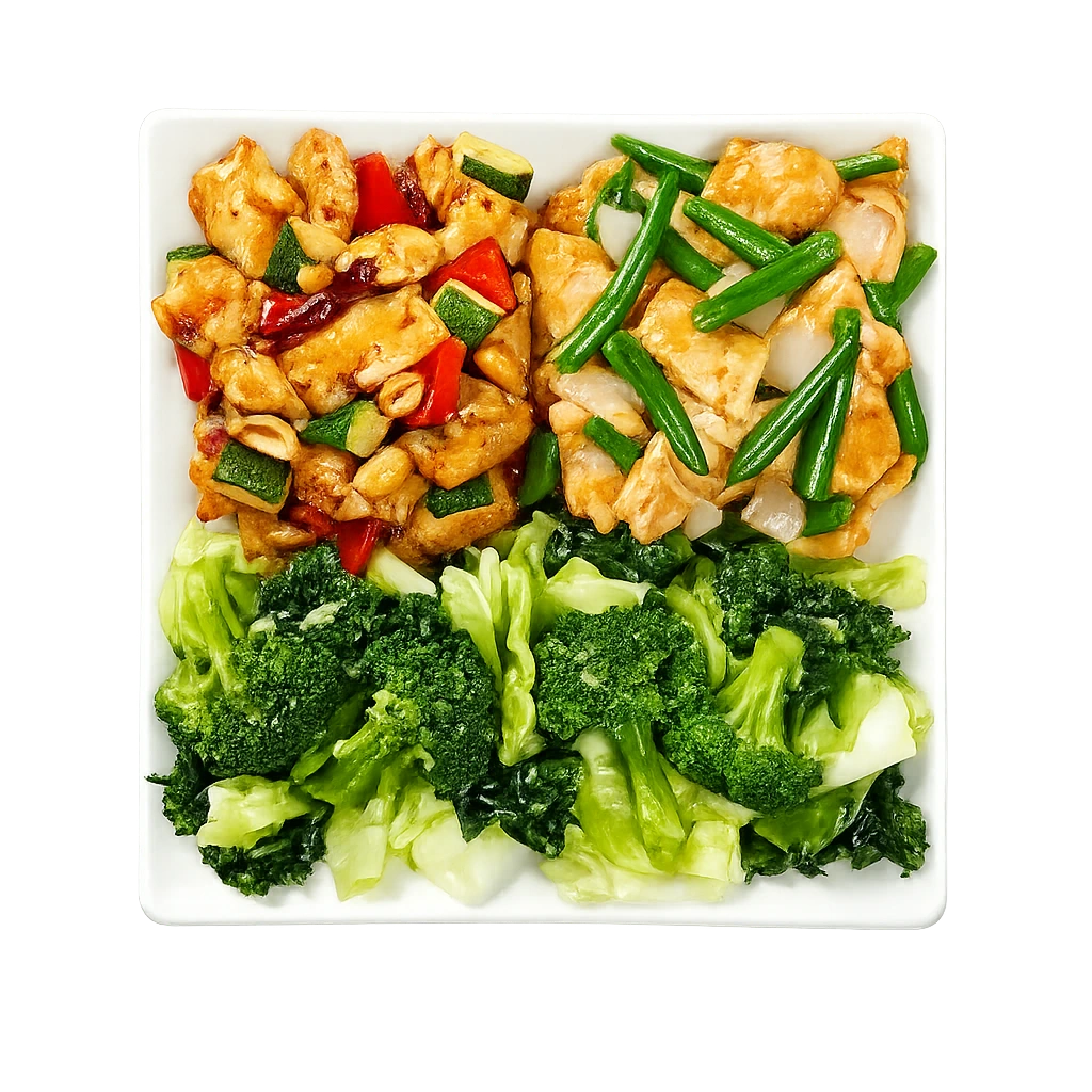 Panda Express Protein And Fiber Plate